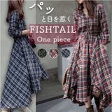 シャツワンピース フィッシュテール チェック柄 | BACKYARD FAMILY | 詳細画像1