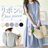 ワンピース レディース シャツワンピース バックリボン | BACKYARD FAMILY | 詳細画像1