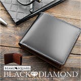 BEAMZSQUARE ブラックダイヤ馬革二つ折り財布 | BACKYARD FAMILY | 詳細画像1