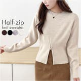 ニット セーター レディース ハーフジップ | BACKYARD FAMILY | 詳細画像1 