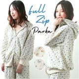 JEMORGAN レディース ワッフル花柄フルジップパーカ | BACKYARD FAMILY | 詳細画像1 