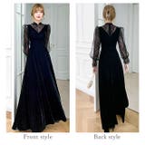 パーティロングドレス ベロア生地 お呼ばれ | BACKYARD FAMILY | 詳細画像12