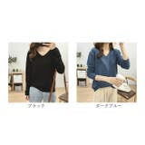 Vネックニット トップス 長袖 mmvneckt3c | BACKYARD FAMILY | 詳細画像16