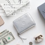 percheペルケ ドット型押しラウンドパームフィット財布 | BACKYARD FAMILY | 詳細画像4 