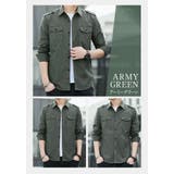 ミリタリーシャツ カジュアルシャツ 綿 | BACKYARD FAMILY | 詳細画像14 