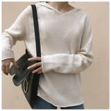 長袖Vネックニット カシミアタッチ vknit01 | BACKYARD FAMILY | 詳細画像7 