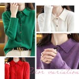 ニットカーディガン polo襟 柔らか | BACKYARD FAMILY | 詳細画像4 