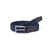 ネイビー | 【正規販売店】LANVIN COLLECTION 33mm幅再生皮革メッシュベル… | BAG MANIA