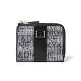 ブラック | 【正規販売店】PINKY&DIANNE ミックスツイード L字ファスナー折り財布 | BAG MANIA
