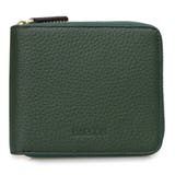 GREEN | BARCOS シュリンクレザー ラウンドジップスモールウォレット | BARCOS SHOP