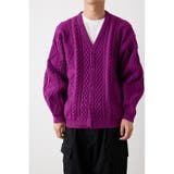 PUR | A-LIGHT KNIT ケーブルカーディガン | RODEO CROWNS WIDE BOWL