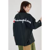 BLK | Champion Vネック7分袖トップス | RODEO CROWNS WIDE BOWL