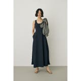 D/NVY3 | レースアップワンピース リサイクルポリエステル使用 | MOUSSY OUTLET