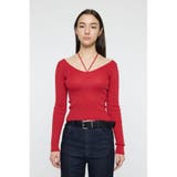 RED | GLITTER TIE KNIT トップス | MOUSSY OUTLET