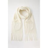 O/WHT1 | POCKET KNIT WIDE スカーフ | MOUSSY OUTLET