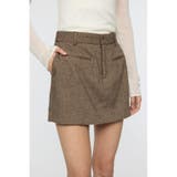BRN | CENTER PRESSED ミニスカート | MOUSSY OUTLET