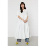 O/WHT1 | ピグメントギャザードッキングワンピース | RODEO CROWNS WIDE BOWL