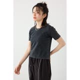 BLK | ピグメント2wayリブTシャツ | RODEO CROWNS WIDE BOWL