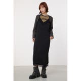 BLK | サテンレースキャミワンピース | RODEO CROWNS WIDE BOWL