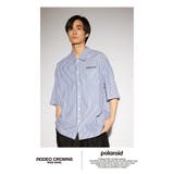 柄BLU5 | Polaroid バックラインシャツ | RODEO CROWNS WIDE BOWL