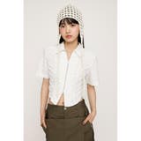 FRONT ZIP BACK OPEN ブラウス | SLY OUTLET | 詳細画像3