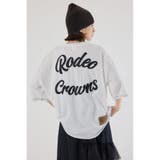 O/WHT1 | カラーステッチVネック5分袖Tシャツ | RODEO CROWNS WIDE BOWL