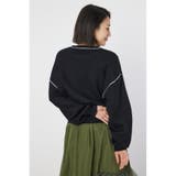 配色ステッチカレッジニットトップス | RODEO CROWNS WIDE BOWL | 詳細画像3 