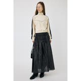 BLK | SHIRRING ロングスカート | MOUSSY OUTLET