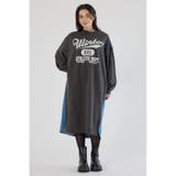 デニム切替スウェットワンピース | RODEO CROWNS WIDE BOWL | 詳細画像2 