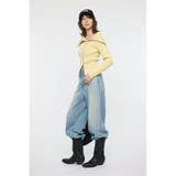 BIG COLLAR ZIP UP ニットトップス | MOUSSY OUTLET | 詳細画像10 