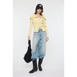 BIG COLLAR ZIP UP ニットトップス | MOUSSY OUTLET | 詳細画像11 
