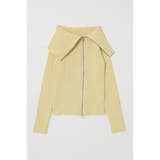 BIG COLLAR ZIP UP ニットトップス | MOUSSY OUTLET | 詳細画像14 
