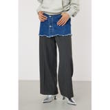 GRY | デニムスカート レイヤード スラックス | RODEO CROWNS WIDE BOWL