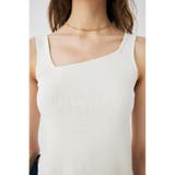 ASYMMETRY HEM KNIT タンクトップ | MOUSSY OUTLET | 詳細画像4