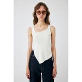 O/WHT1 | ASYMMETRY HEM KNIT タンクトップ | MOUSSY OUTLET