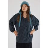 C.GRY | Vネックモールニットトップス | RODEO CROWNS WIDE BOWL