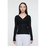 SHEER HENRY NECK ニットトップス | MOUSSY OUTLET | 詳細画像10