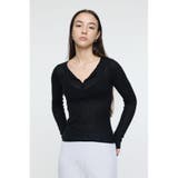 SHEER HENRY NECK ニットトップス | MOUSSY OUTLET | 詳細画像11 