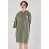 KHA | Right shoulder LOGOパーカーワンピース | RODEO CROWNS WIDE BOWL