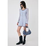 EYELET LACE KNIT ミニドレス | MOUSSY OUTLET | 詳細画像17 