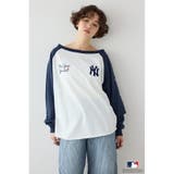 柄NVY5 | (MLB)オフショルラグラントップス | RODEO CROWNS WIDE BOWL