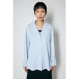 L/BLU1 | OVERSIZED NOTCH COLLAR シャツ | MOUSSY OUTLET