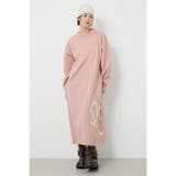 L/PNK1 | マキシロゴニットワンピース | RODEO CROWNS WIDE BOWL