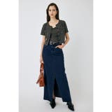 D/BLU3 | SLIT DENIM スカート | MOUSSY OUTLET