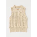 IVOY3 | CABLE KNIT POLO タンク | MOUSSY OUTLET