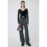 FRONT TIE シアーカーディガン | MOUSSY OUTLET | 詳細画像1 
