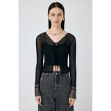 FRONT TIE シアーカーディガン | MOUSSY OUTLET | 詳細画像5 