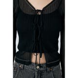 FRONT TIE シアーカーディガン | MOUSSY OUTLET | 詳細画像9 