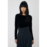 BLK | VELOUR TOUCH ロングスリーブトップス | MOUSSY OUTLET