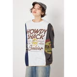 柄T.GRY5 | カスタムオープンショルダーTシャツ | RODEO CROWNS WIDE BOWL